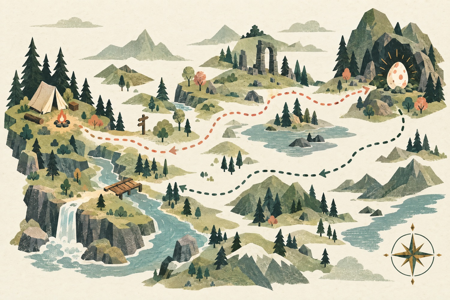 Original concept illustration, not an in-game screenshot or official map